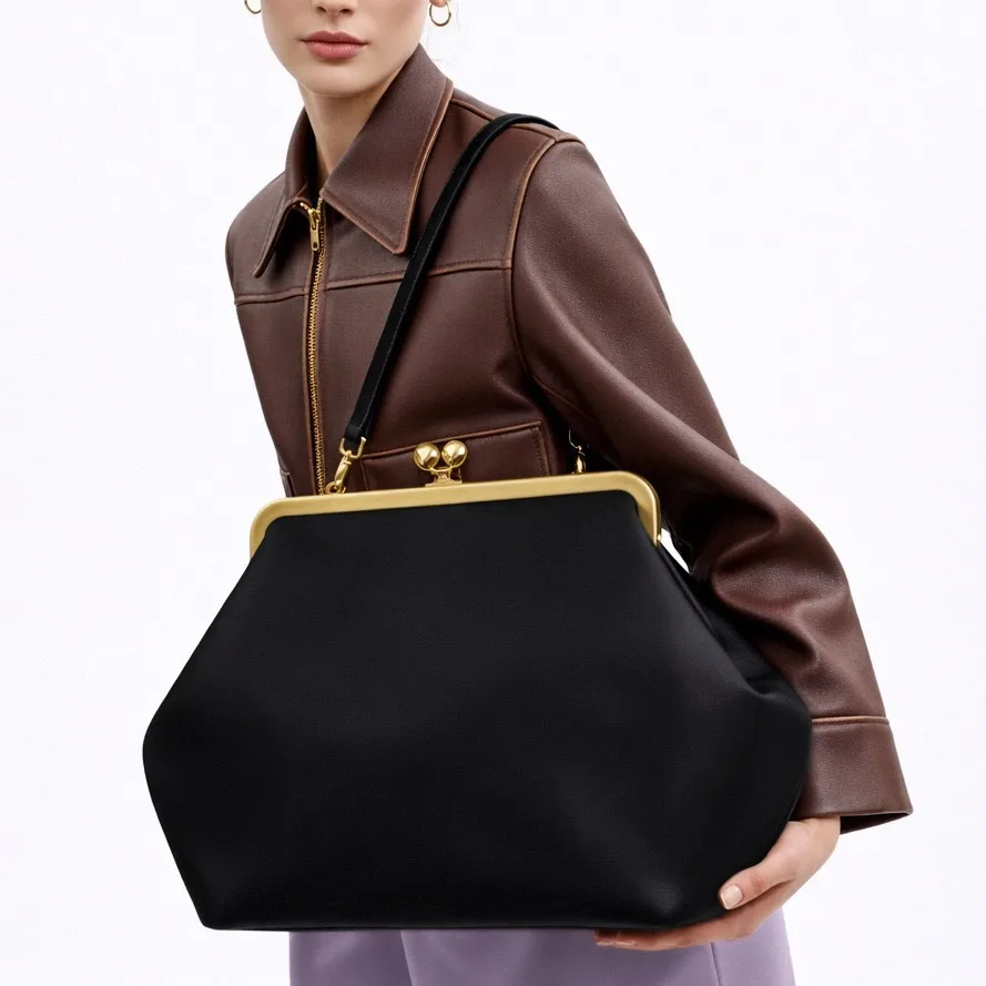 Trendy Luxury Vintage Diaper Bags For Ladies Parisian Elegant Messenger Bag Simple Crossbody Bag High-End Fashion Tote Bag