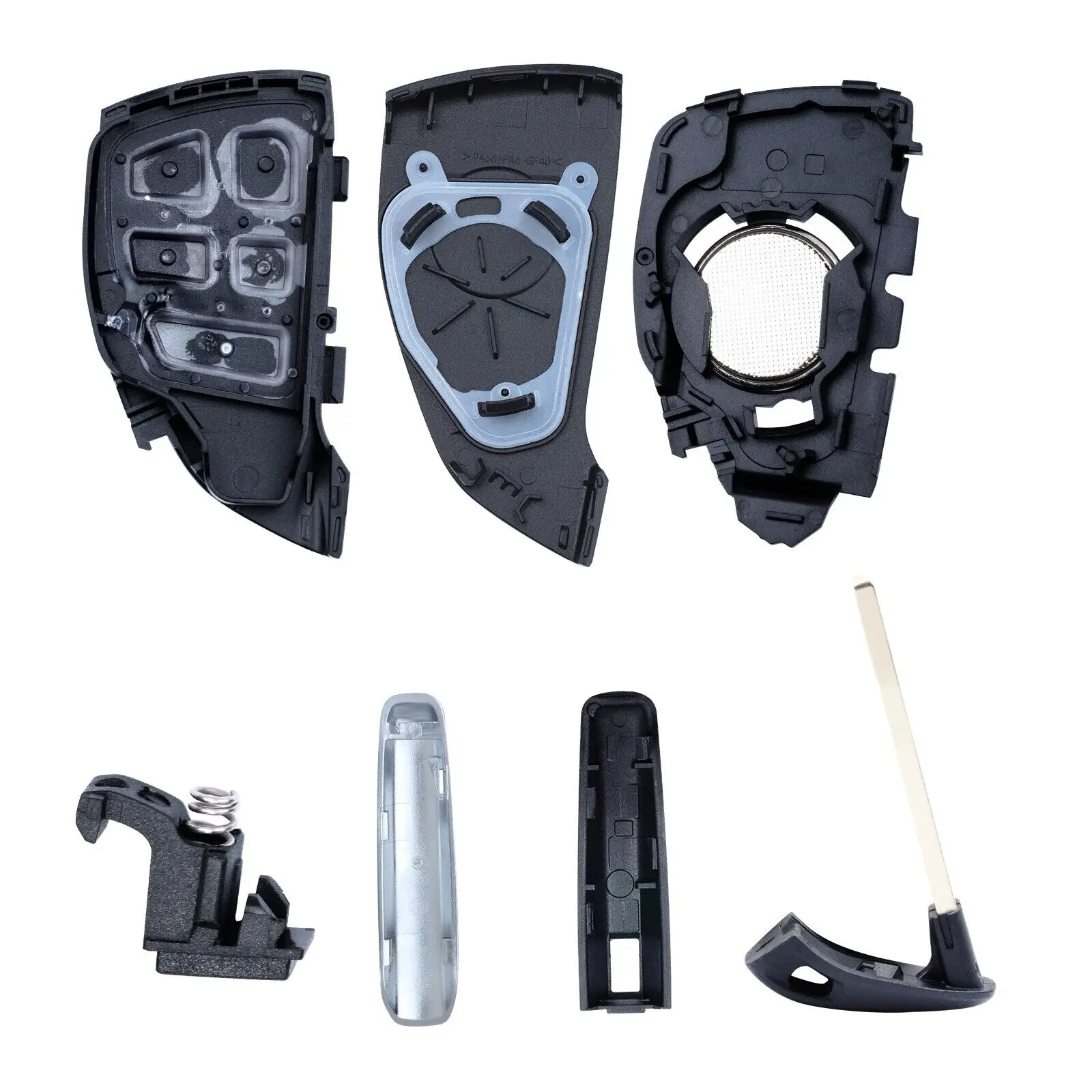 KEYECU Smart Remote Car Key Shell Case With 5 Buttons for GMC Sierra 1500 for Chevrolet Silverado 2022 2023 2024 Fob YG0G21TB2
