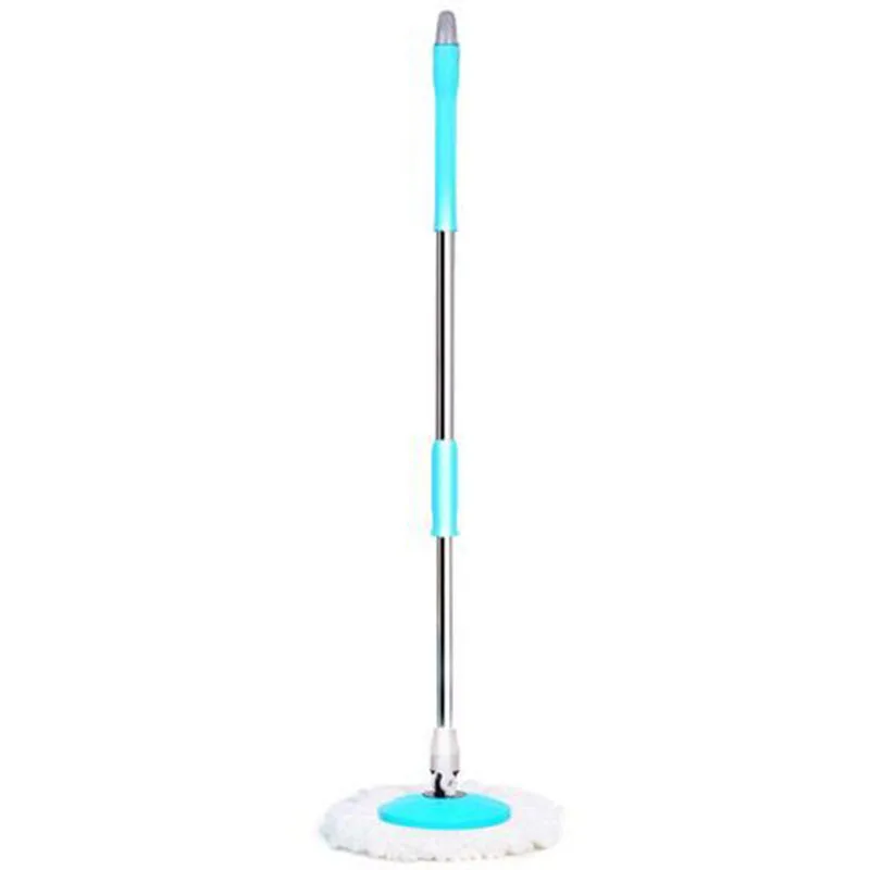 Floor Cleaner 360 Degree Rotating Mop Pole Thickened Stainless Steel Retractable Hand Press Spin Dry Magic Mop Cleaning Mop Spin