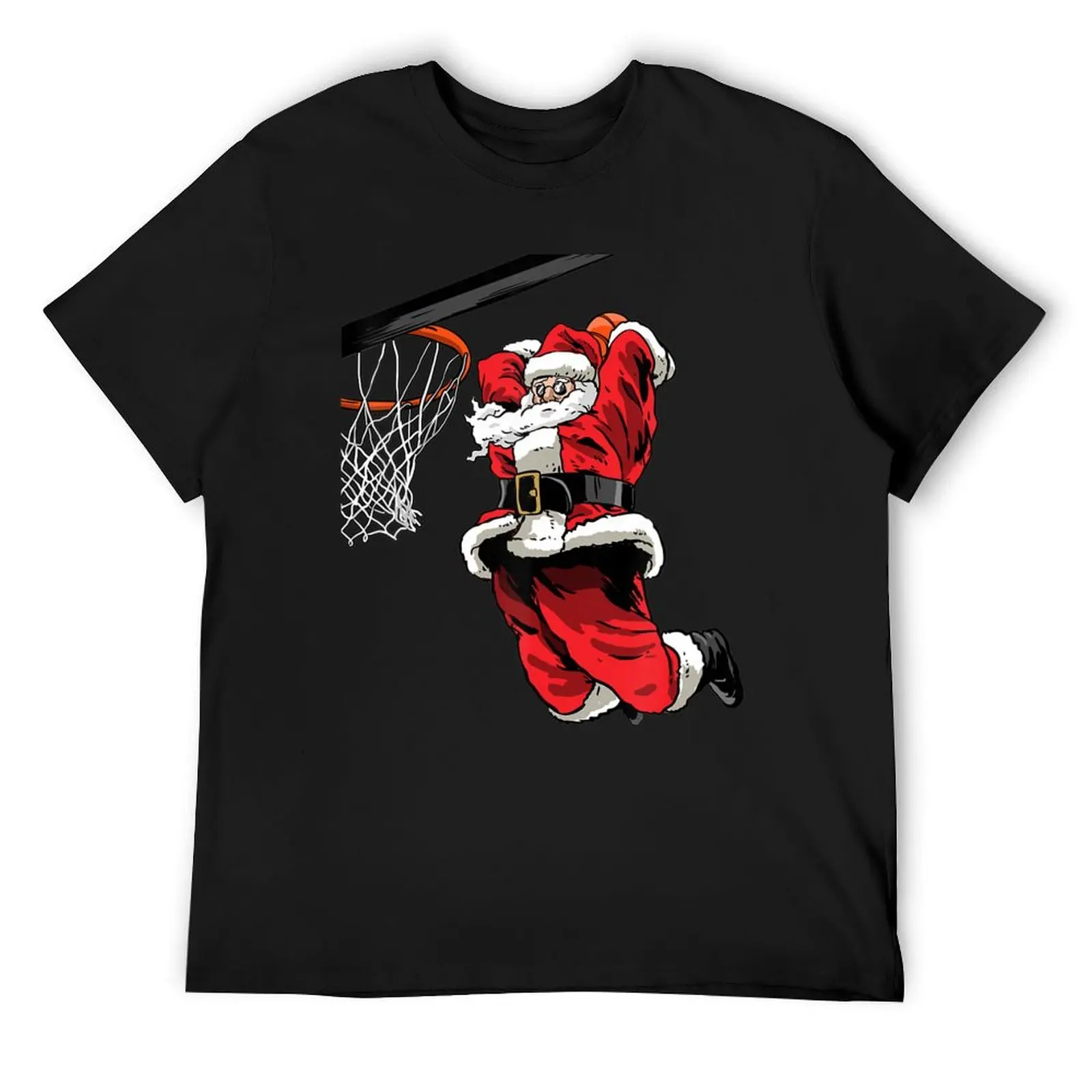 

Christmas Basketball Santa Claus Basketball Lover T-Shirt quick-drying oversized graphic tee blue archive mens designer clothes