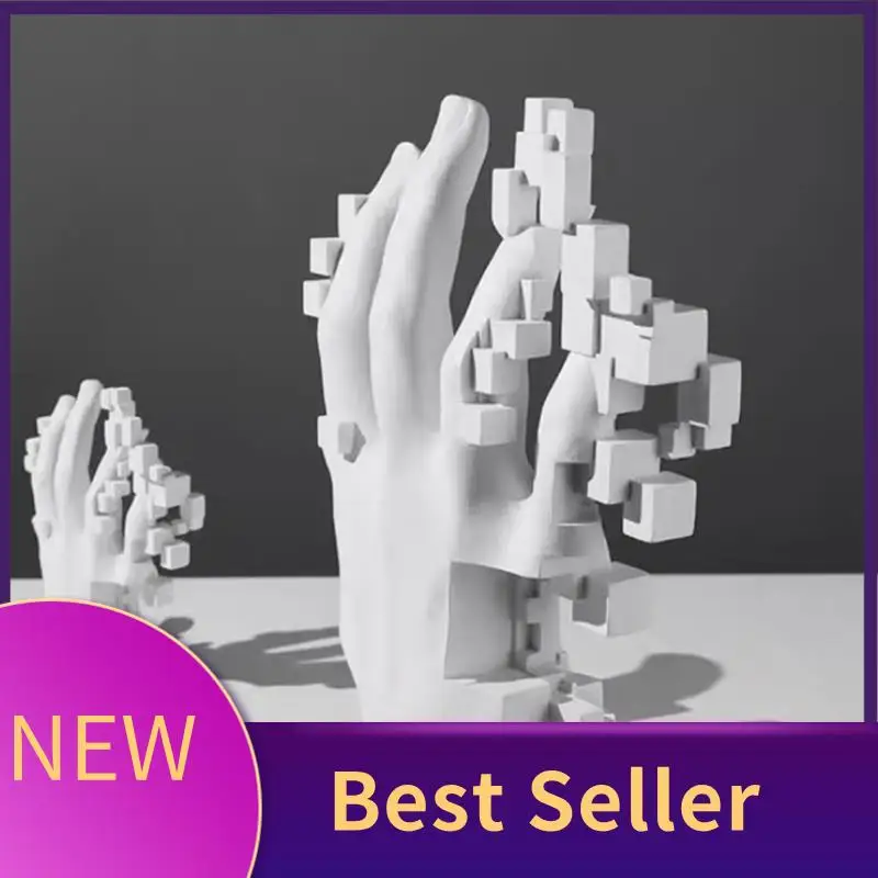 

ABLU-Palm Ornament Decorations Mosaic Sculptures Hand Model Resin Abstract Figurine Home Desktop Fashion Study Officestatue A Du