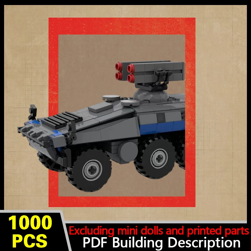 Infantry Fighting Vehicle Model MOC Building Bricks War Equipment Modular Technology Gifts Holiday Assemble Children Toys Suit