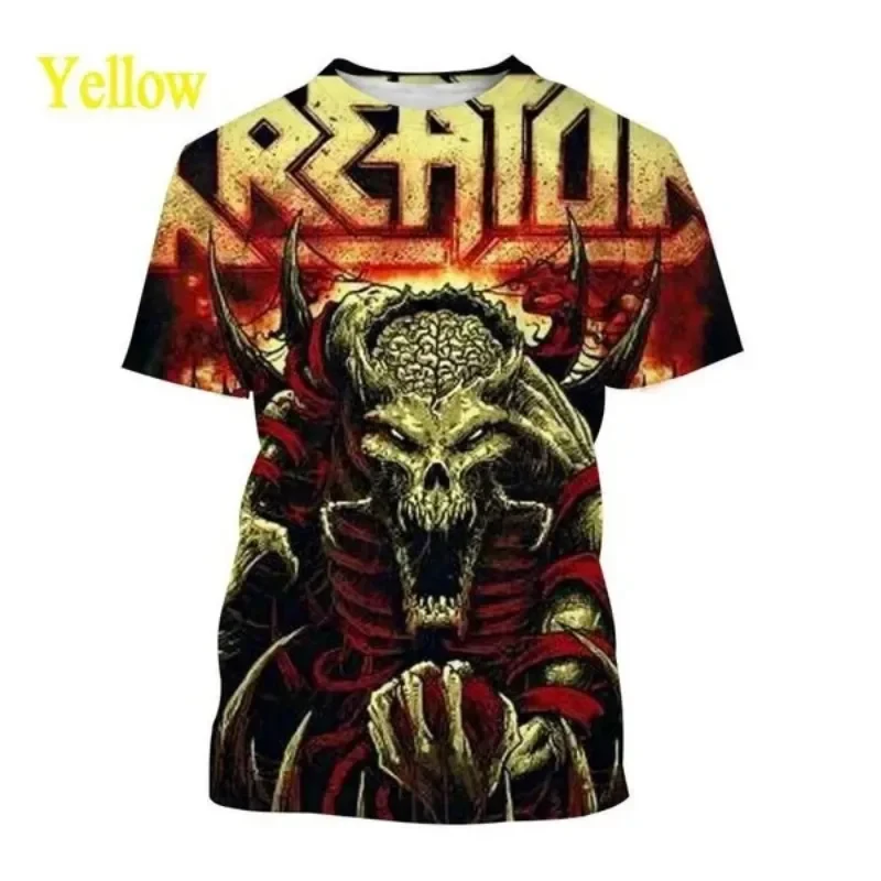 Popular Heavy Metal Band ThrashMetal Kreator 3D Print T shirts Men/Women Fashion Hip Hop Kids T-shirt Oversized Unisex Clothing