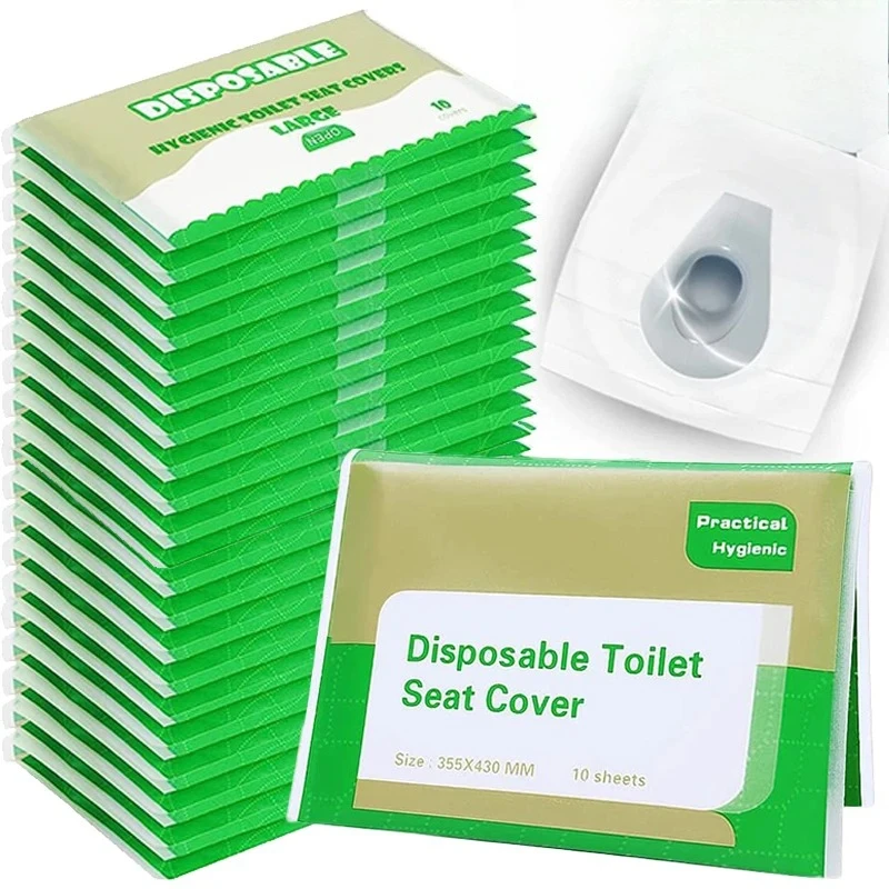 Travel Portable Disposable Toilet Seat Cover Water Soluble Degradable Waterproof Hotel Bathroom Toilet Mat Hygiene Supplies