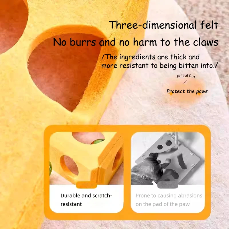 محاكاة الجبن ورأى القط لغز لعبة جوفاء للقطط الداخلية التفاعلية هريرة أدوات التدريب العقلية إخفاء مع الكرة ألعاب الحيوانات الأليفة