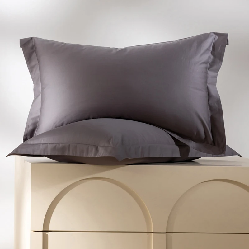Organic 800 Thread Count Egyptian Cotton 2pcs Pillow Cases Customized Any Size Standard Queen King Size Pillow Covers Pillowcase