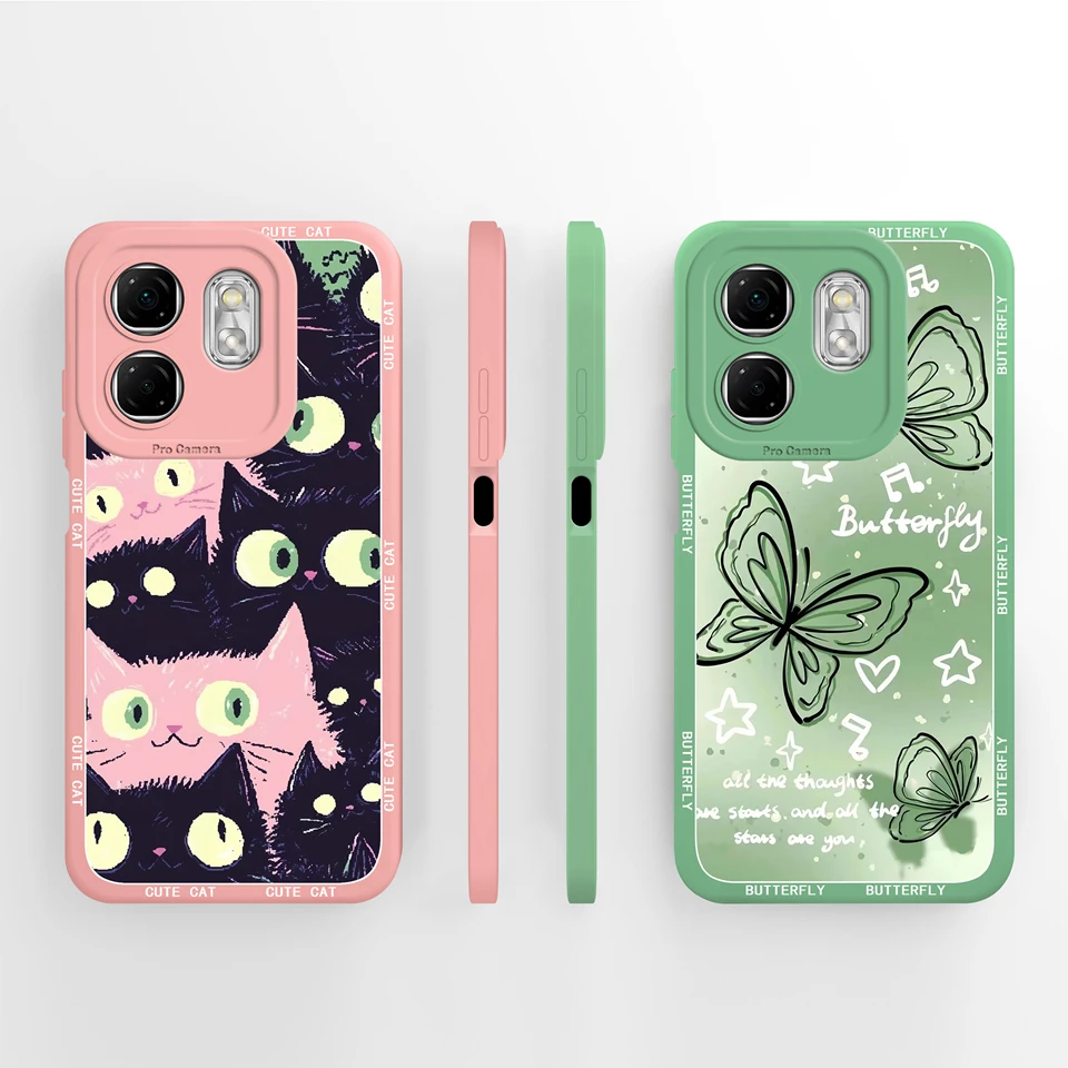 حافظة لهاتف انفينيكس سمارت 9 مصنوعة من السيليكون السائل على شكل زهرة الدب الكرتونية ومضادة للسقوط ومصد بسيط لهاتف انفينيكس سمارت 9 Smart9 Fundas #2