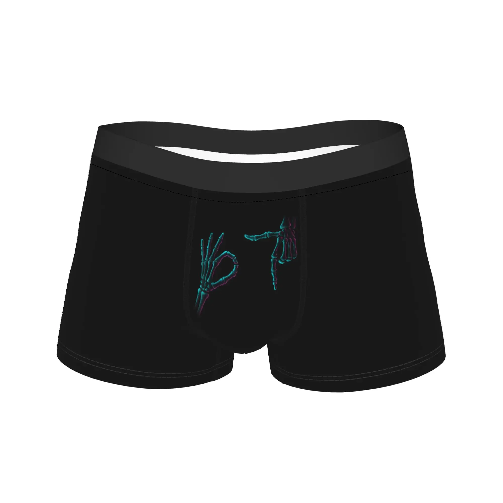 

Модные трусы-боксеры 67, мем, скелет, рука, шесть семи, шорты, трусы, мужское нижнее белье, забавные дышащие трусы на Хэллоуин, мужские XXL