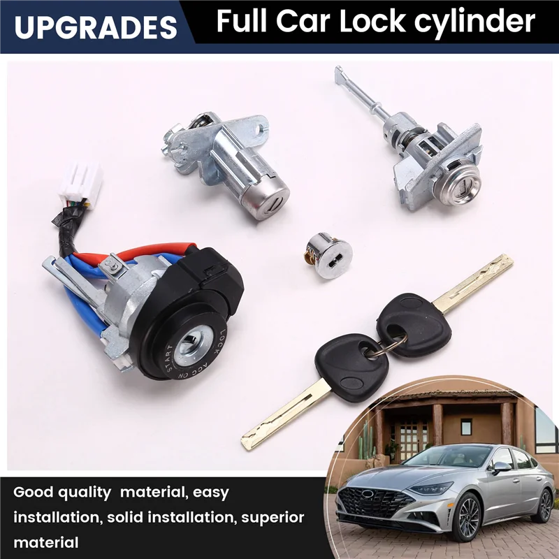 

A72Q-Full Car Lock Cylinder For Hyundai Sonata 9 Driving Door Lock Cylinder + Ignition Lock Switches