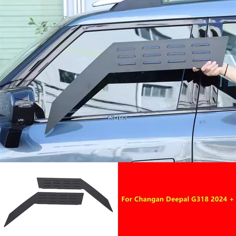 Car Style Front Rear Window Glass Louver Blind Rain Deflector Cover Insect Screen Net Accessories For Changan Deepal G318 2024 +