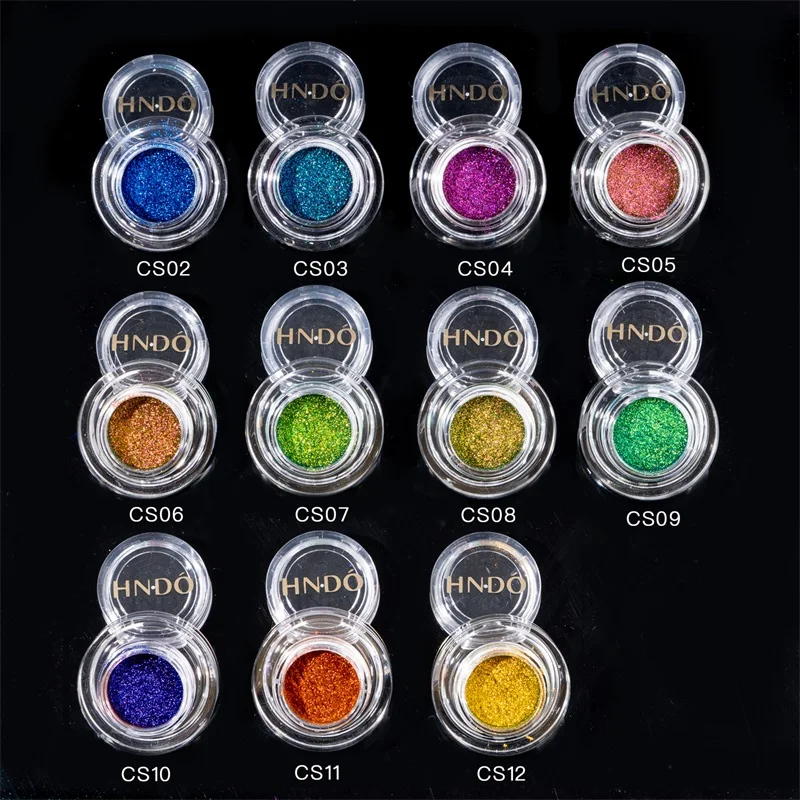 FSIXCL 11 colori Chameleon Glitter Chrome Mirror Powder effetto metallico decorazione per unghie Manicure polvere di pigmento di grado cosmetico