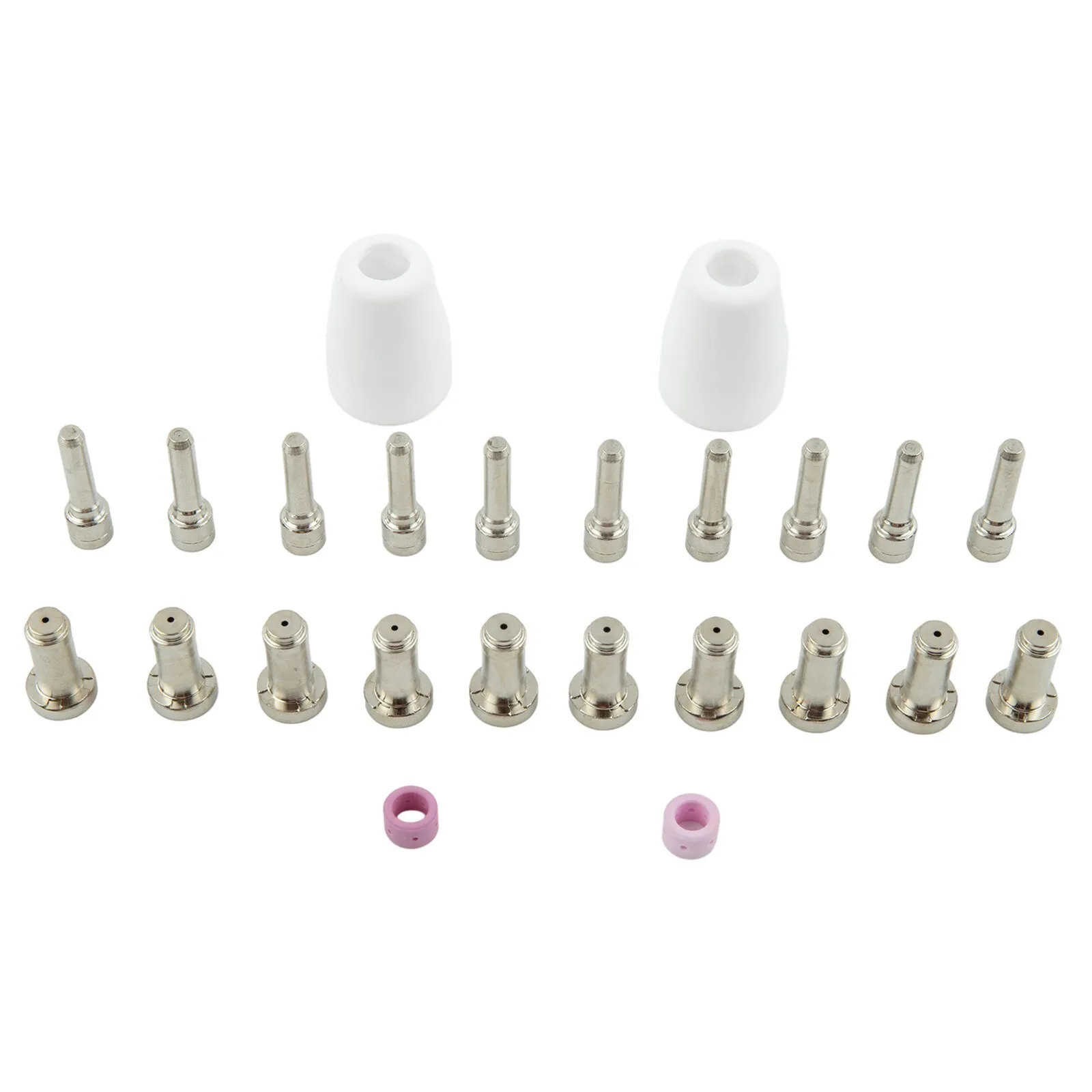 

Комплект из 24 расходных материалов для плазменного резака 40A для PT-31XL / PT-31XT, включает в себя сопло 21008 и электрод 20862