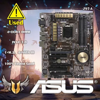 Asus Z97-A 데스크탑 Z97 LGA 1150 코어 i7 i5 i3 DDR3 SATA3 USB3.0