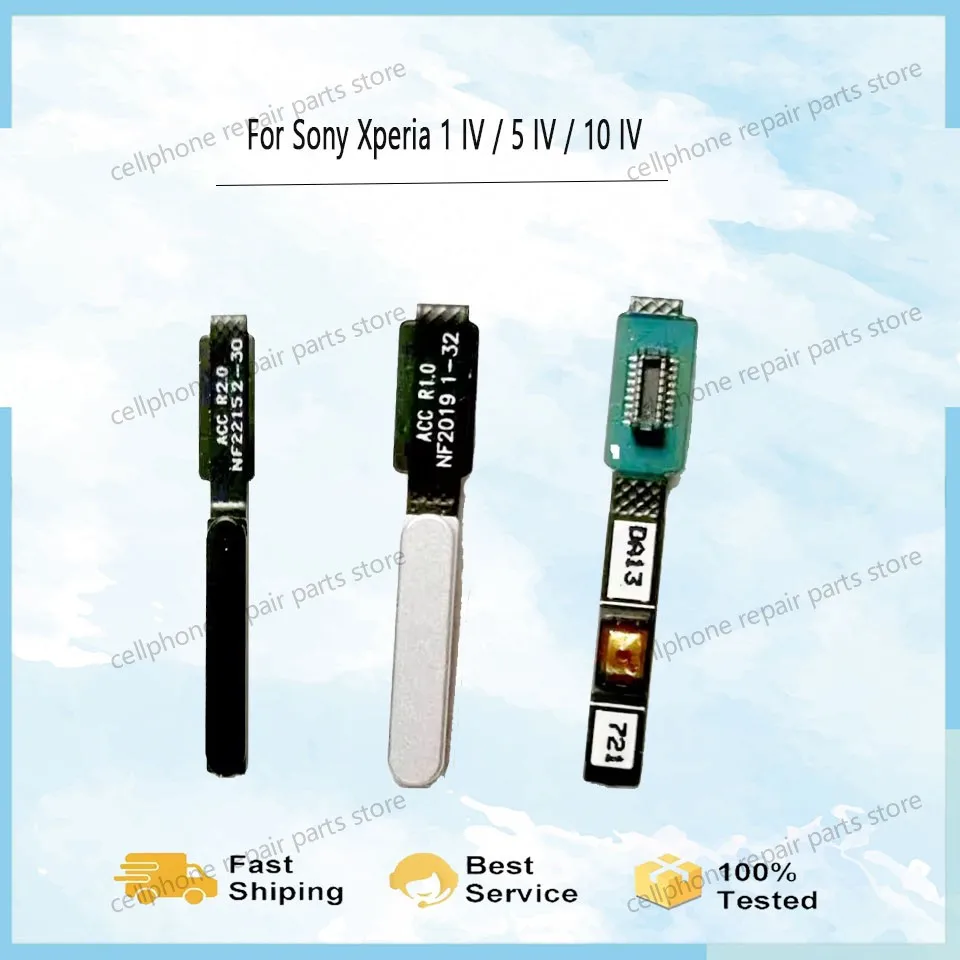 A++Quality Fingerprint Sensor Flex Cable Ribbon Replacement Part For Sony For Xperia 1 IV / 5 IV / 10 IV