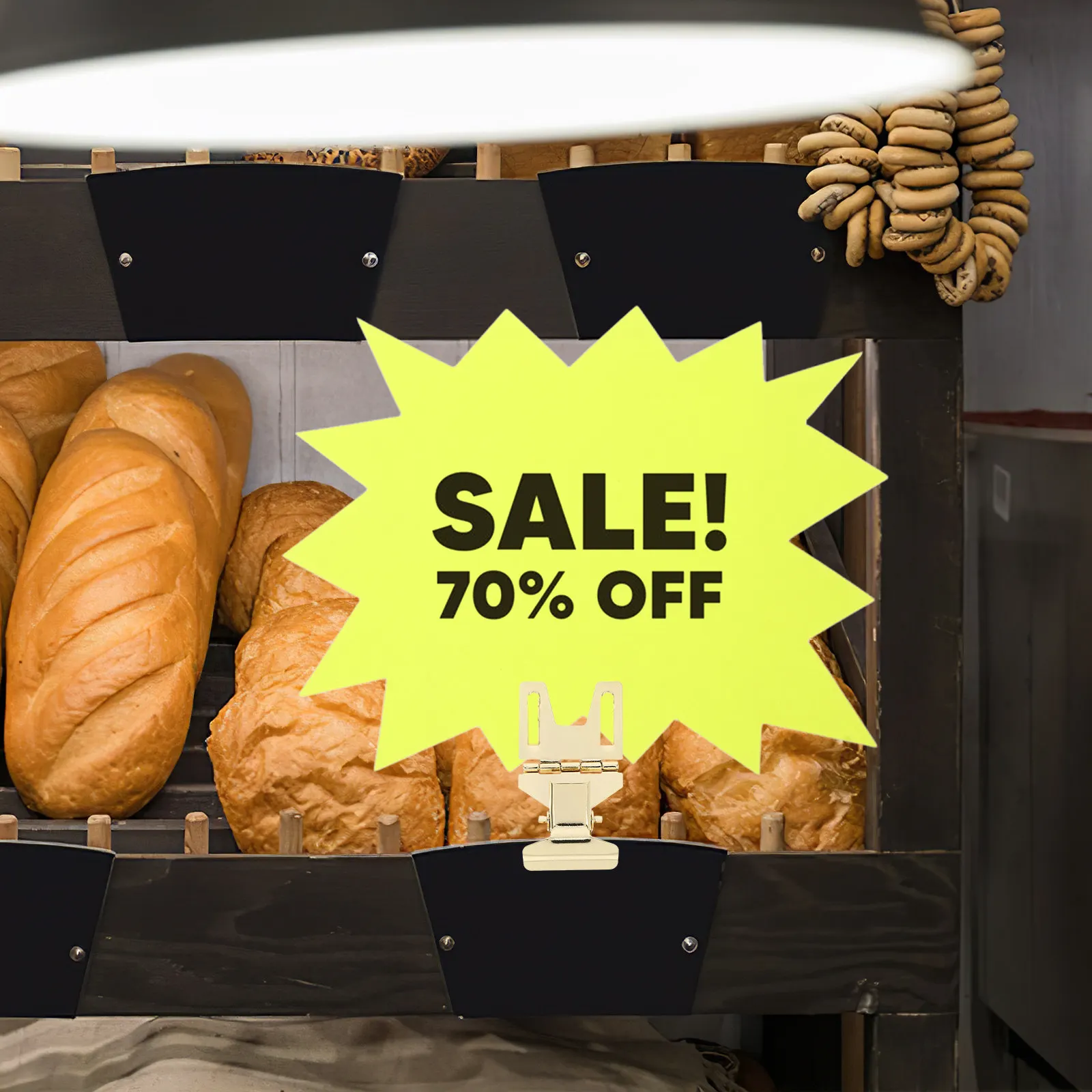 

10Pcs Price Tag Holders Metal Sign Clip Holders for Supermarket Retail Bakery Advertising Display Versatile Silver