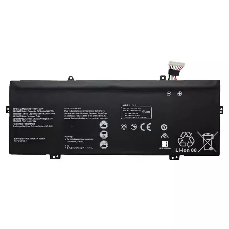 for Huawei Matebook X Pro MACH-W19 VLT-W60 VLT-W50 Battery HB4593R1ECW Replacement Laptop Internal Battery Pack