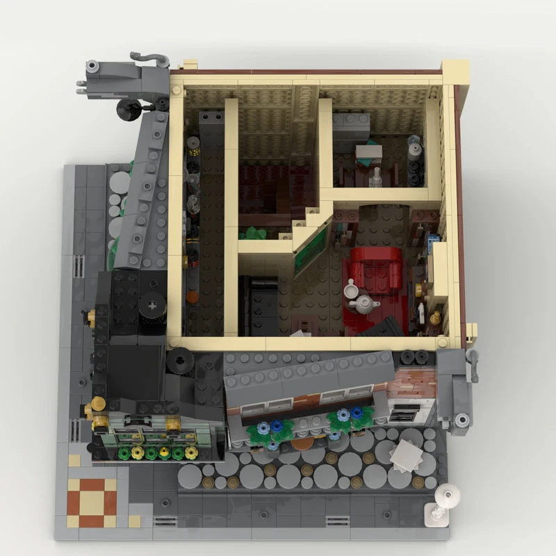 2321 PCS Modular Construction Corner Street MOC Customize Modular Building Block Creative Design Popular DIY Assembly Toy Gift