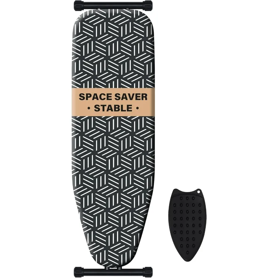 

Ironing Board, Compact and Space Saver Full Size Ironing Board, Extra Wide Ironing Area with Extra Thick Heavy Duty Padded Cover