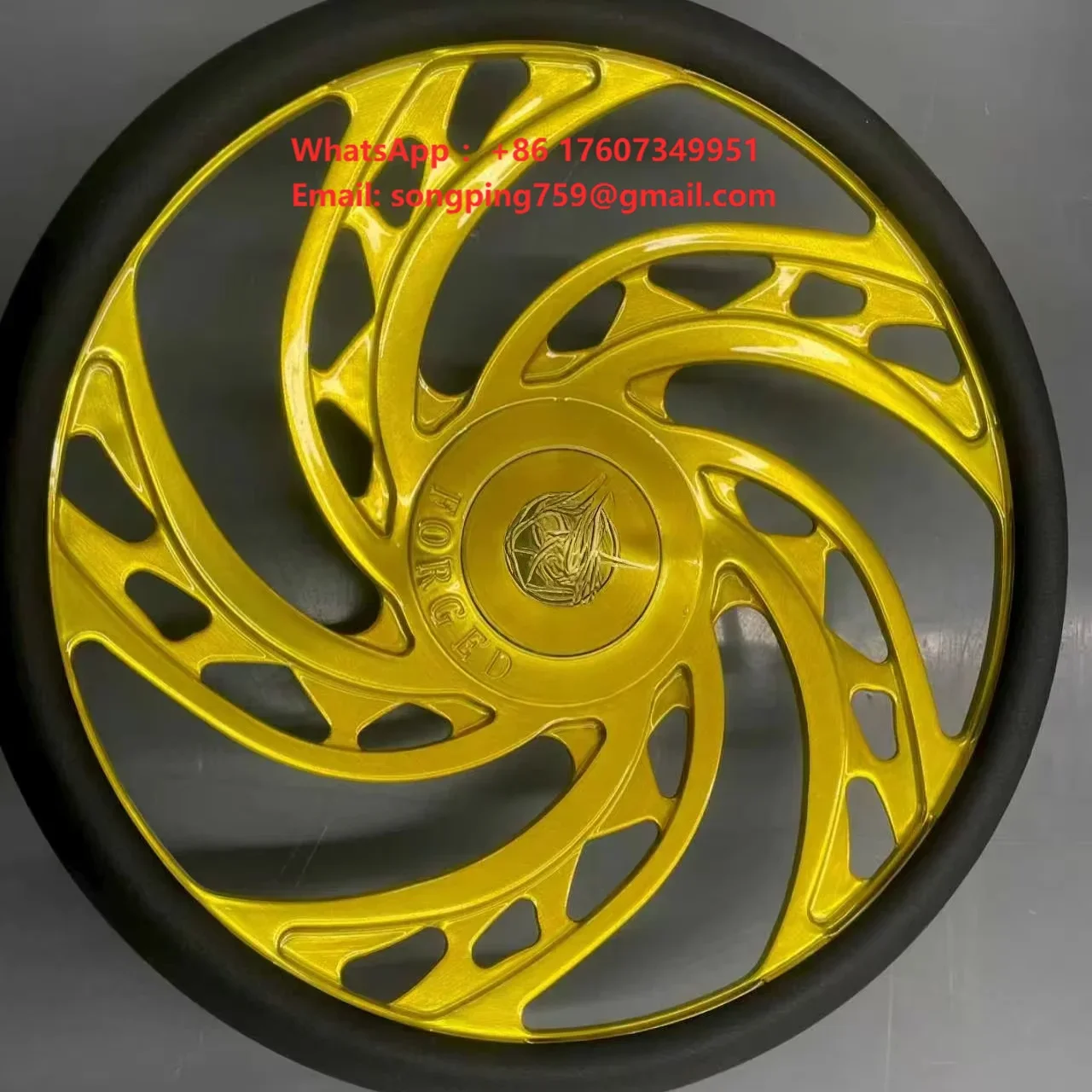 High Precision Custom 15 Inch Forged 6061 Aluminum  Steering Wheel New Alloy Material Durable Automotive Racing