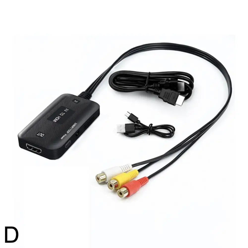 RCA to Converter Composite to Adapter Support 1080P PAL/NTSC for PS1 PS2 PS3 STB Xbox VHS Player DVD VHS Support