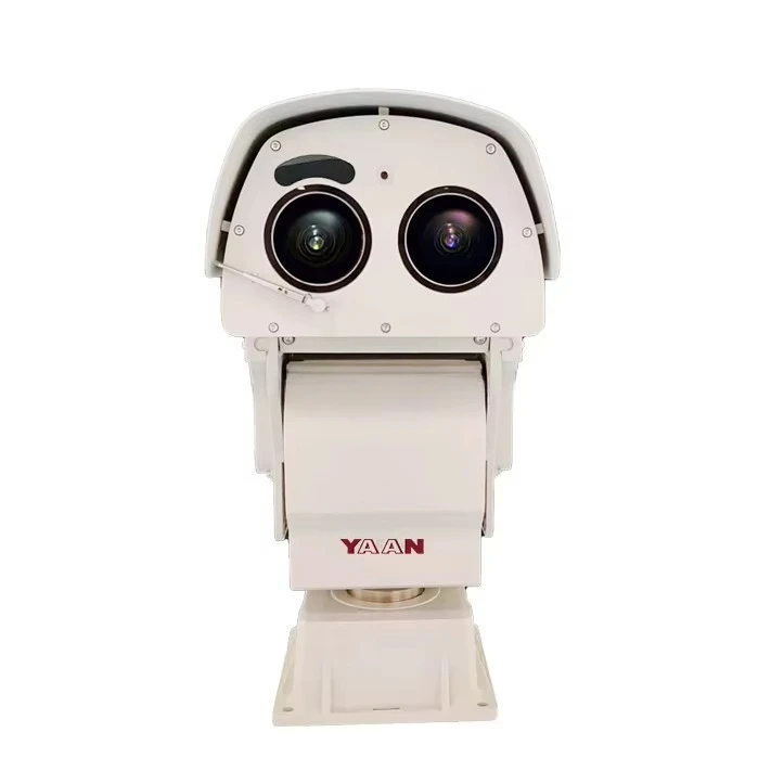 Otimizado para segurança de perímetro marinho, câmera térmica de longo alcance de 30 km com zoom óptico 37x, visão noturna, cartão sd, armazenamento de dados