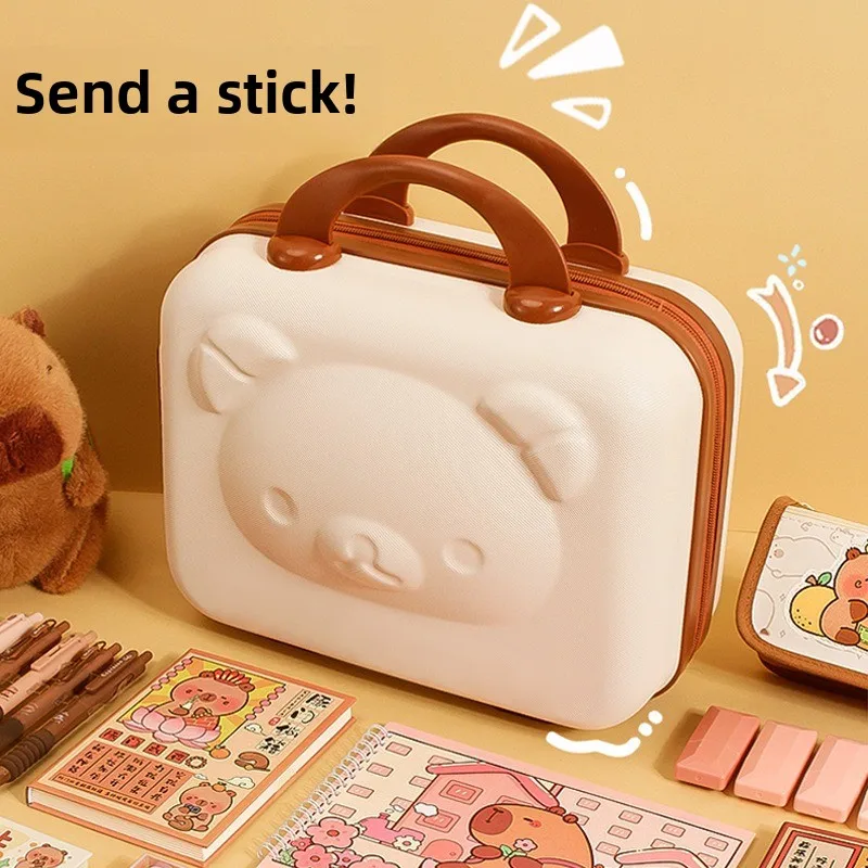Capybara Large Capacity Gift Pen Bag Stationery Set Rich Cute Back to School Gift Set Pencil Student Case Study Stationery