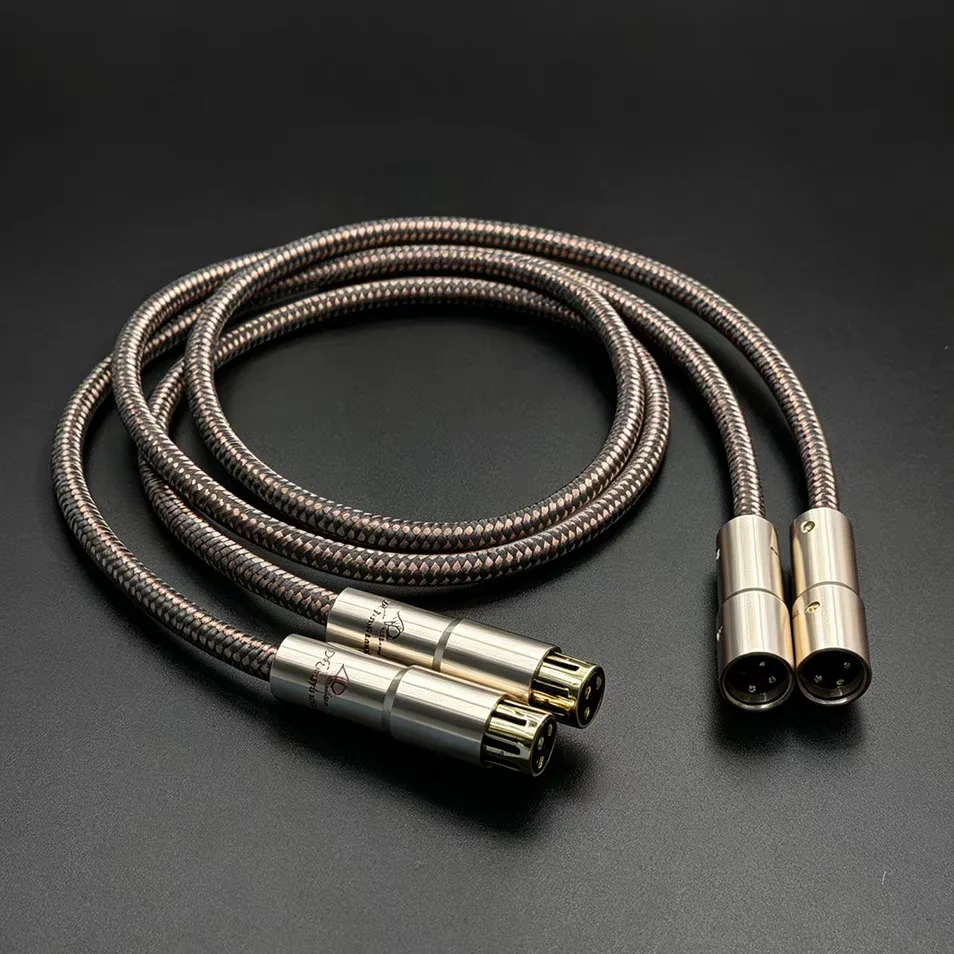 1 par de cables XLR Accuphase Edición 40 Aniversario, cable de audiofilo balanceado para micrófono, cable de extensión para micrófono de mezcla.