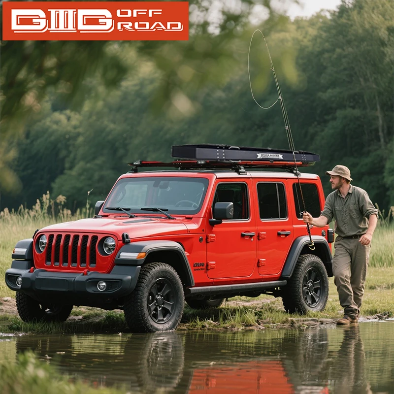 

Универсальный ящик для удочки на крыше для Jeep Wrangler JK JL 2007-2025, ящик для хранения багажника для Suzuki Jimny JB64 JB74, органайзер