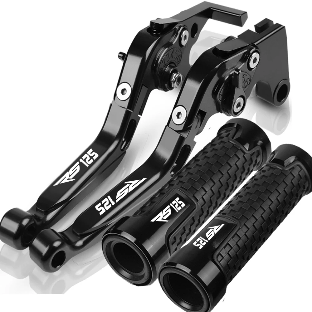 For APRILIA Motorcycle Accessories RS 125 Adjustable Brake Clutch Lever Handle Hand Grips Ends RS125 2006-2010 2009 2008 2007