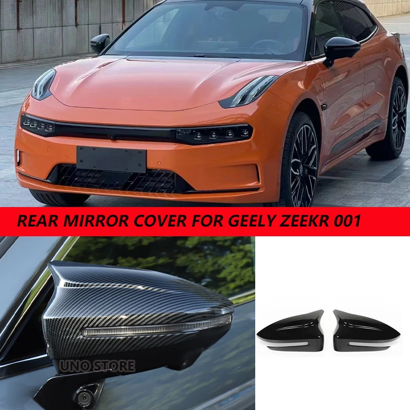 

Car Exterior Styling Side Door Rear View Mirror Cover Sticker Protection Garnish For Geely ZEEKR 001 2021 2022 2023 2024