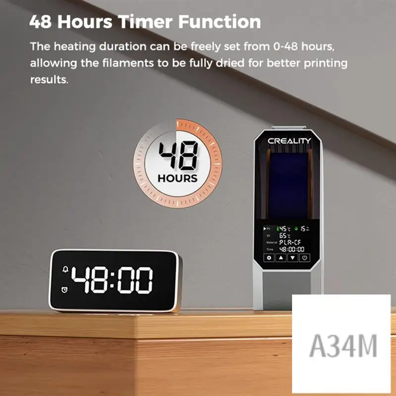 

A34M-Creality Filament Dryer 3D Printer Consumables Moisture-Proof Drying Box Temperature Adjustable For Various Consumables