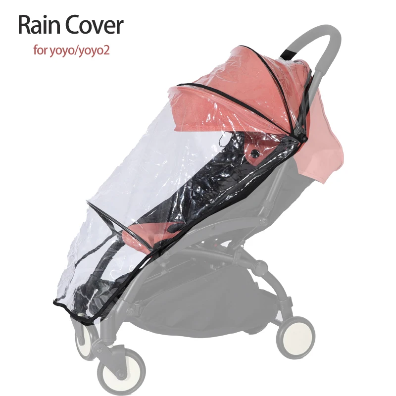 Raincoat Stroller Rain Cover for YOYO/YOYA Safety EVA Material Wind Water Proof 1:1 Design Full Protect Stroller Accessories