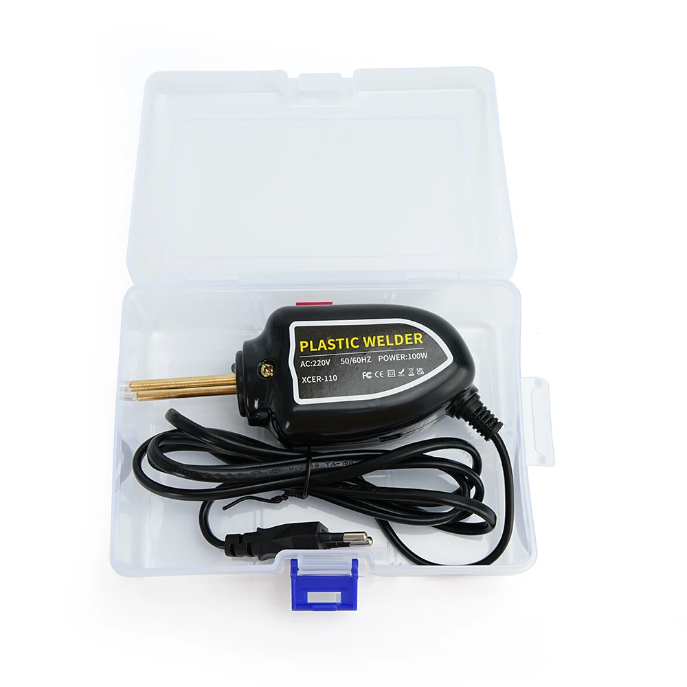 Plastic Hot Stapler Welder Gun Car Bumper Repair Tool Welding Machine with Mixed Hot Staples for Automotive Plastic Crack Repair