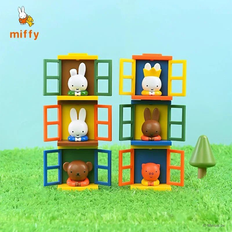 

Genuine Miffy Figurines View The Scenery Series Refrigerator Magnetic Stickers Dopamine Desktop Decoration Anime Accessories