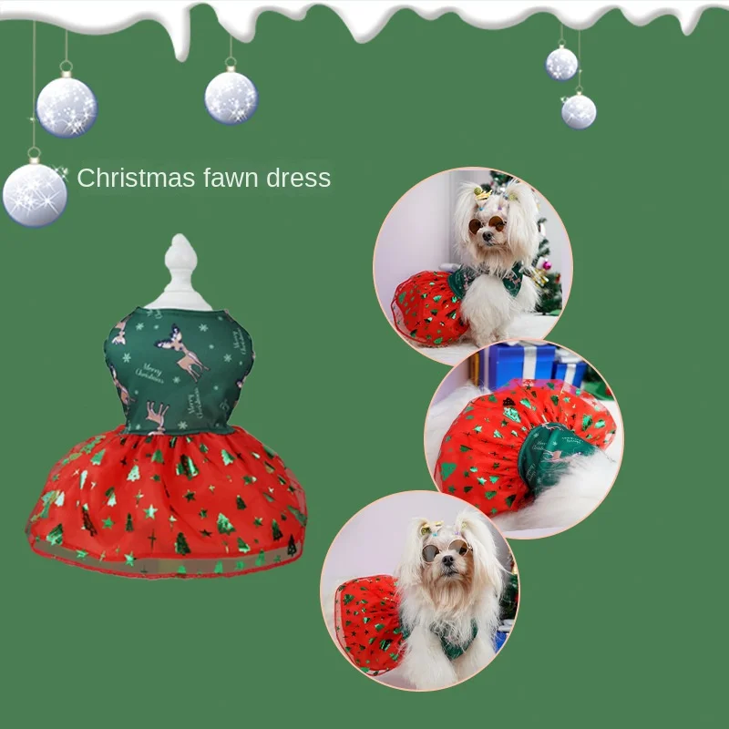 Pet Clothing winter Adorable Durable Pet Santa Claus Costumes For Christmas New Year\'S Eve Parties Easy To For Dogs dress