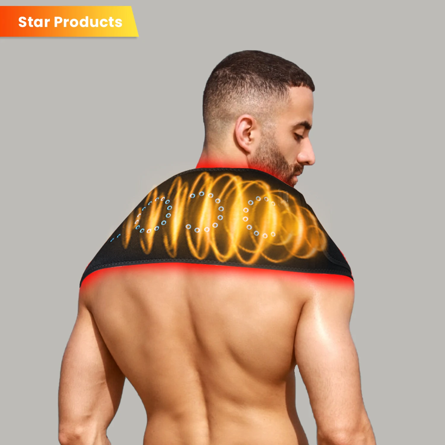 

Wireless Rechargeable 5000mAh LED Belt Red Light Therapy Wrap for Back Pain Muscle Relief Inflammation Personal Care