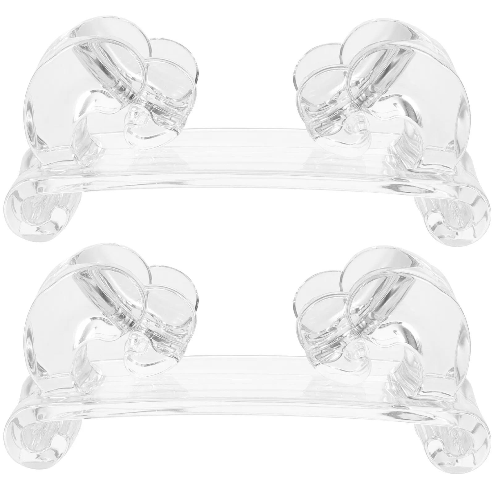 

2Pcs Thumb Piano Stand Acrylic Kalimba Holder Portable Clear Display Rack Finger Piano Storage Organizer Clear Kalimba Stand