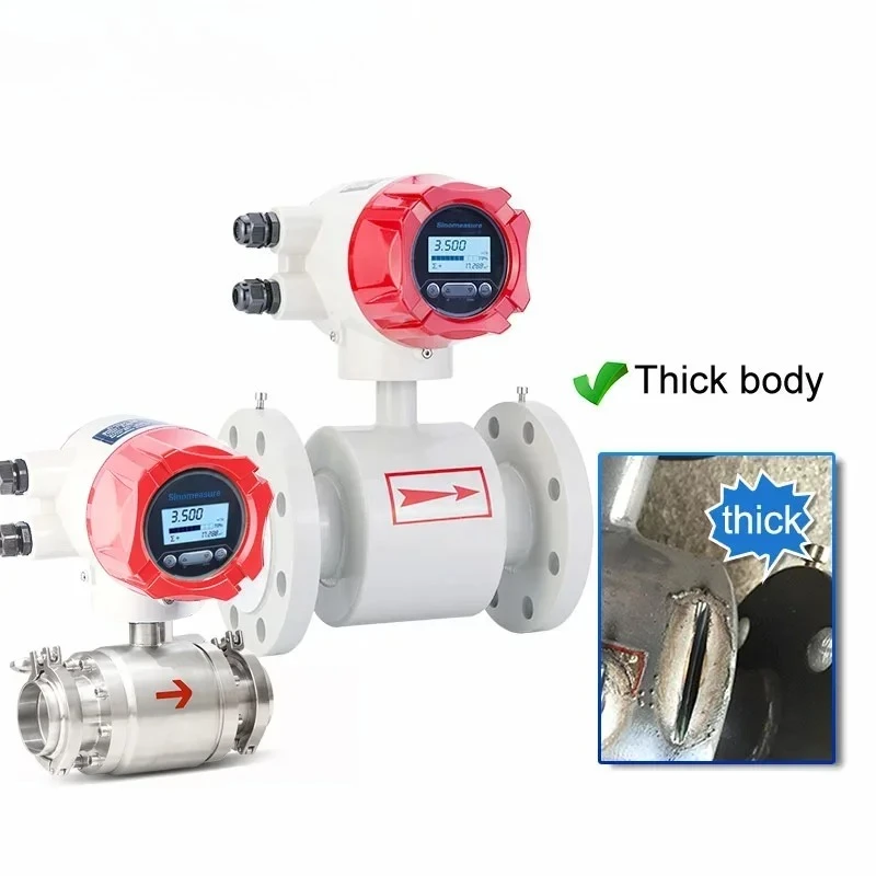 new2025Industry sewage water liquid rs485 modbus electromagnetic flow meter mini magnetic flowmeter