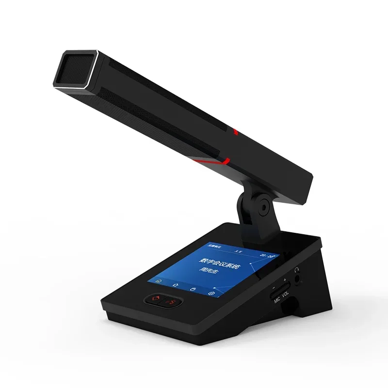 Multi- Function Digital Network Audio Conference System Chairman/Delegate unit Microphone with Touch Screen