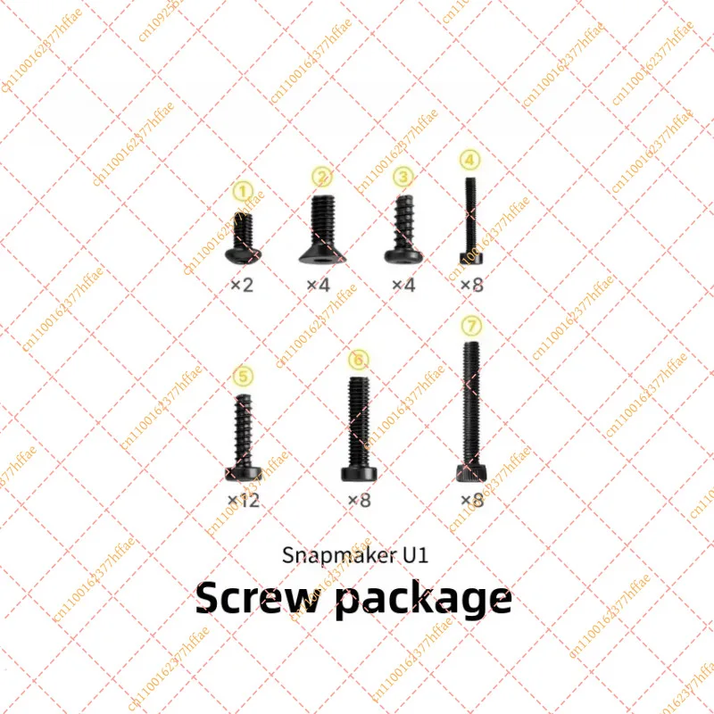Original Hardware Kit for Snapmaker U1 | Brand New Screws & Fasteners Accessories
