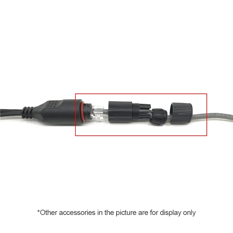 5 セット RJ45 防水コネクタ キャップ カバー 屋外ネットワーク IP カメラ ピグテール ケーブル用