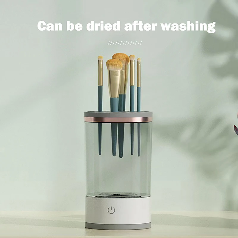 Electric Cosmetic Automatic Spinner Makeup Brush Cleaner Machine Automatic Brush Cleaner Spinner Machine