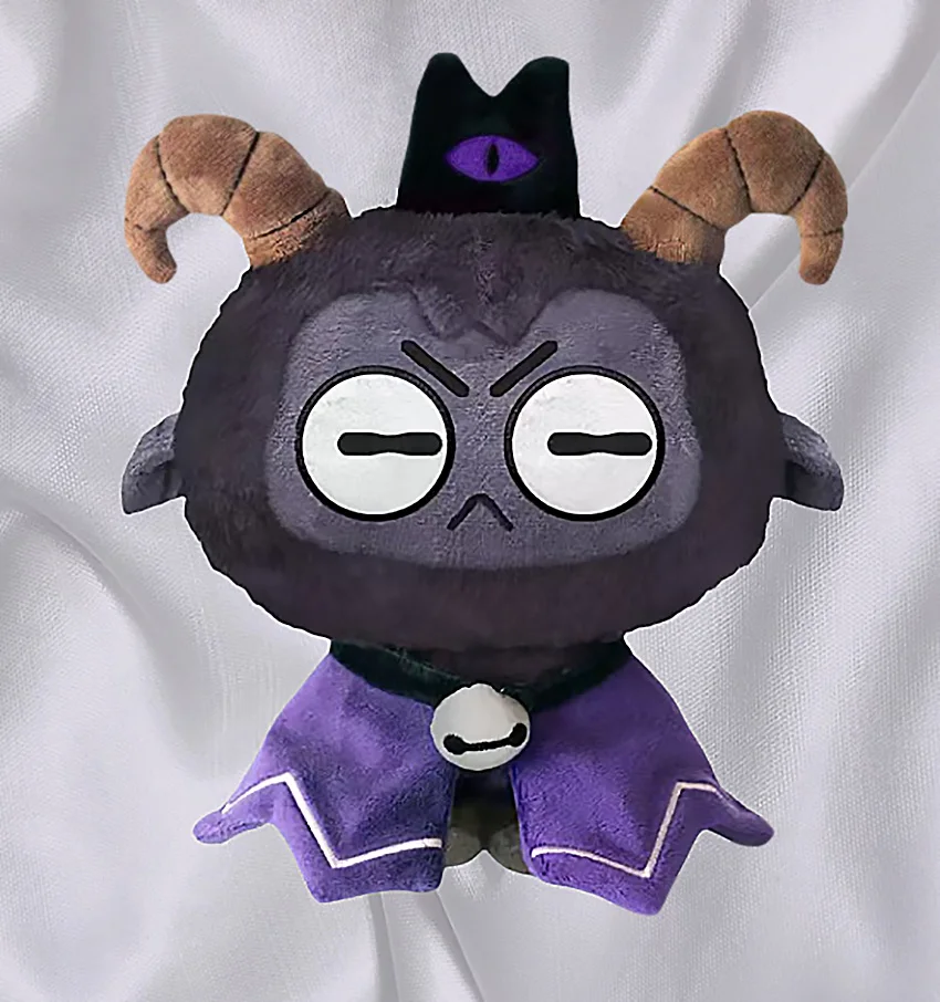 Kawaii Demon Lamb Plush Toy para crianças, bichos de pelúcia, bonecas Boba Apocalypse, presente de aniversário 25cm