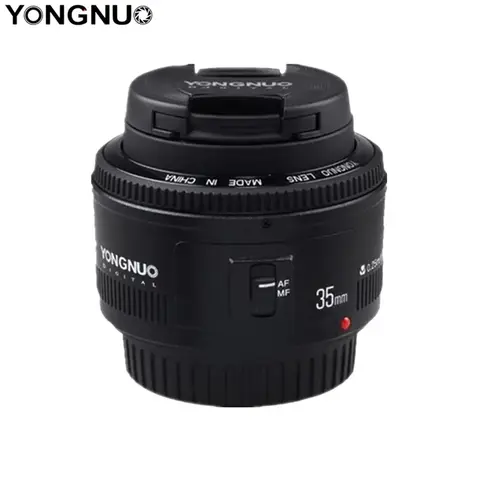 YONGNUO YN35mm F2 35mm Lens 1:2 AF/MF Wide-Angle Fixed Focus / Large Aperture Auto Zoom Lens +Gift For Canon EF Mount EOS Camera