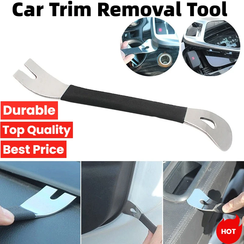 

Инструмент для снятия обшивки автомобиля, прочный двусторонний инструмент для снятия обшивки из нержавеющей стали, инструменты для крепления автомобильной дверной панели, аудиотерминал, драйвер