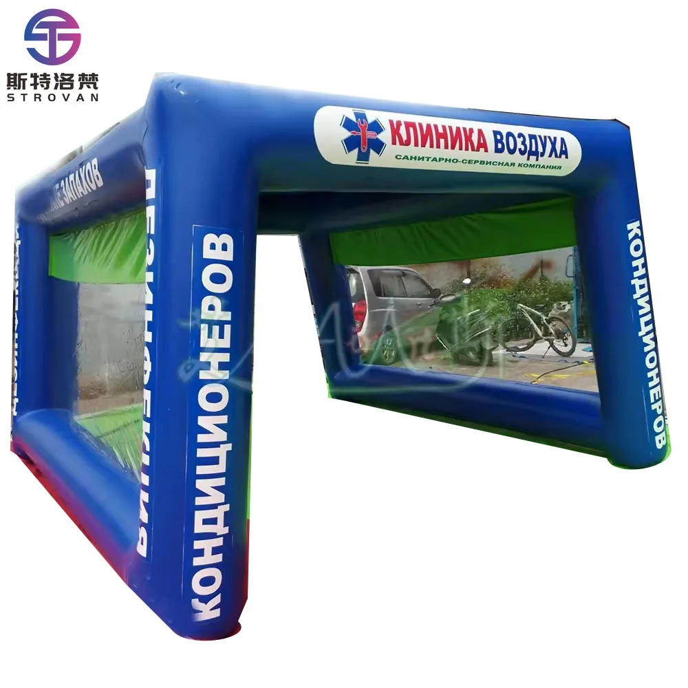 

STLF PVC Inflatable Airtight Carport Pergola Portable Tent for Outdoor Car Wash & Event Party Advertising