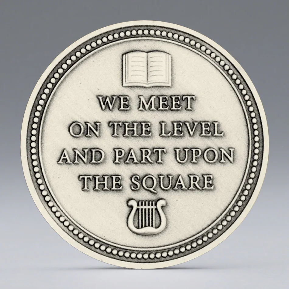 Under The Eatherhood Souvenir Coin Brotherhood Freemasonry Ancient Silver Plated Collection Coin