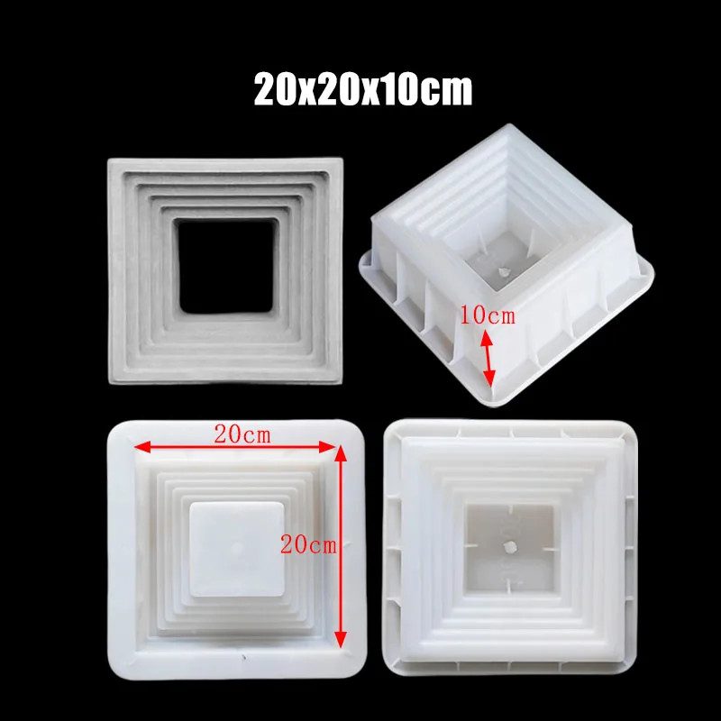 

Internet Famous Cement Hollow Brick Mold Plastic Concrete 20Cm Decorative Hollow Art Partition Component Cement Brick