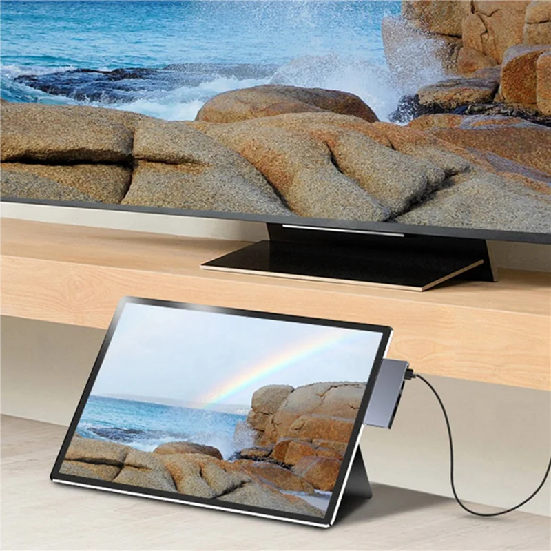 

Для Surface Pro 6 5 4 концентратор 5 в 1 USB-док-станция черная с 4K-совместимым 2 портами USB 3.0 устройство чтения карт памяти