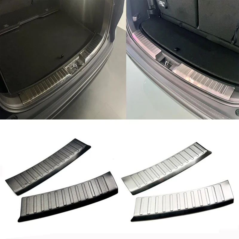 

3D-накладки из нержавеющей стали для Honda CR-V 2023-2024: защита заднего бампера, порогов и багажника, декоративные элементы для автомобиля